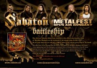 SABATON - METALFEST HUNGARY BATTLESHIP - Sabaton battleship flyer 500px