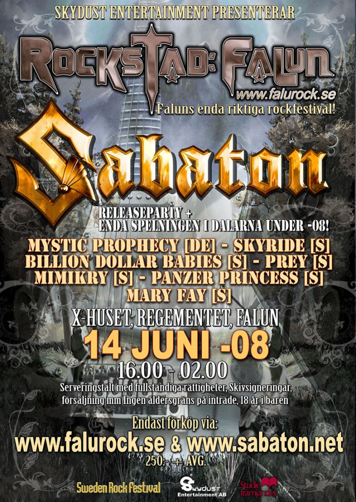 Memory Lane: Rockstad: Falun 2008 poster