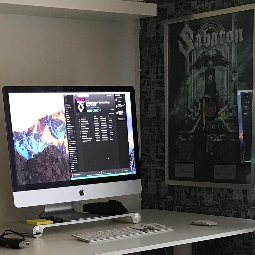 Home office. And Twisted Sister. Of course. - 1505509074