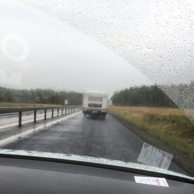 Heavy rain and caravans. Not that funny